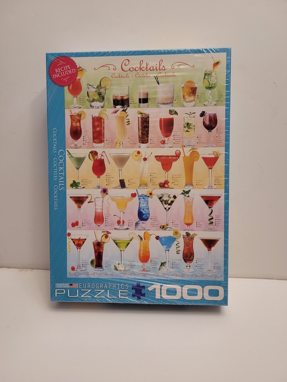 Eurographics 1000-Piece Cocktails Puzzle